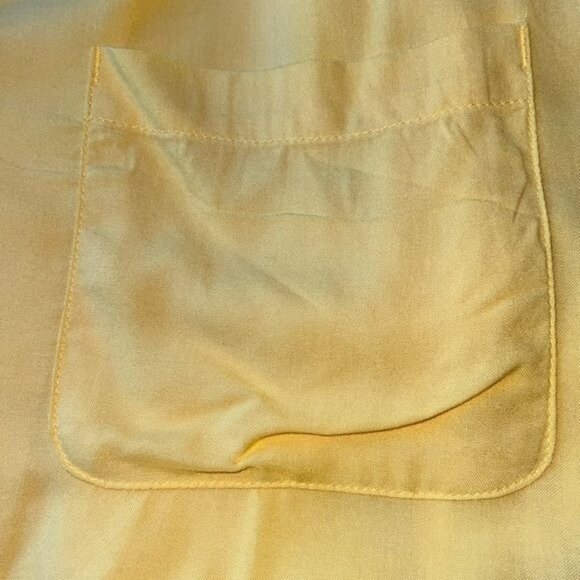 KS Island Yellow Short-Sleeve Button-Up Shirt Mens Size XXXL - Picture 10 of 10